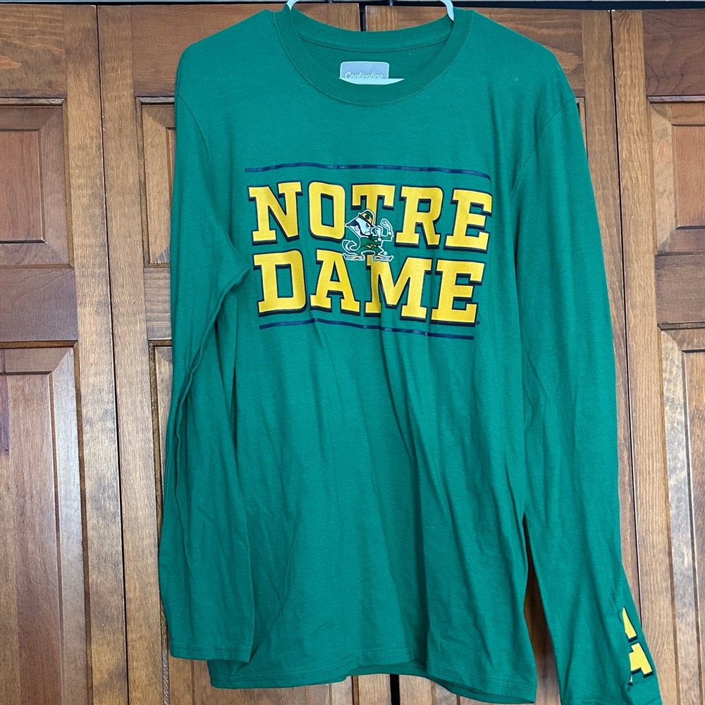 Green Notre Dame Long Sleeve Shirt